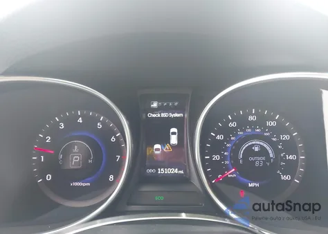 2014 Hyundai Santa Fe Gls z USA, uszkodzony, nr VIN KM8SR4HF2EU072425